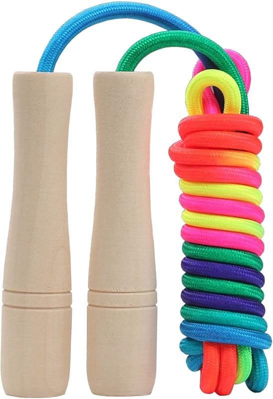Kids Rainbow Cotton Jump Rope