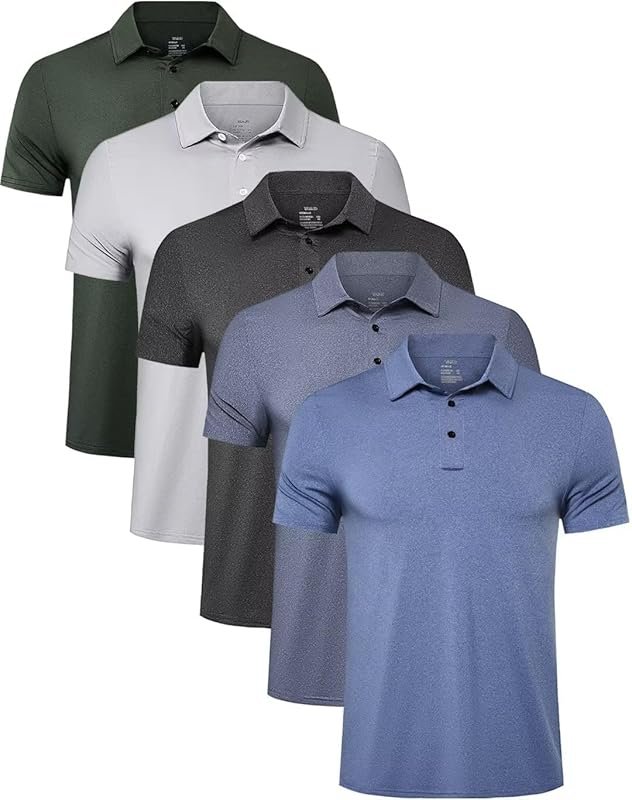 TELALEO Men’s Quick Dry Polo Shirts