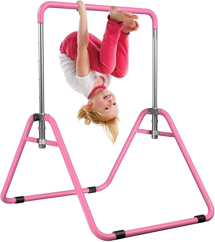 WATBKHE Kids Adjustable Gymnastics Bar