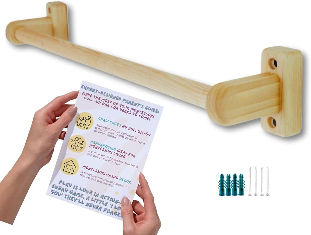 Montessori Wooden Baby Pull Up Bar