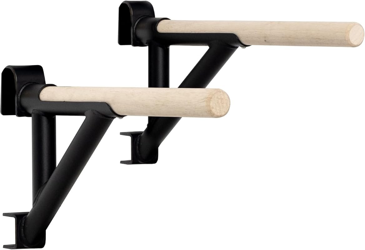 Adjustable Dip Bar Attachment for TS003A Swedish Ladder, Wood Stall Ba