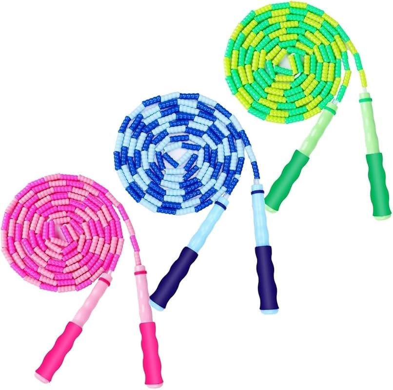 GRAWUN Adjustable Beaded Jump Rope