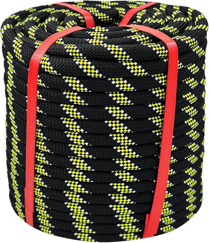 1/2 Inch x 150Ft Heavy-Duty Arborist Tree Rope for Outdoor Climbing, R