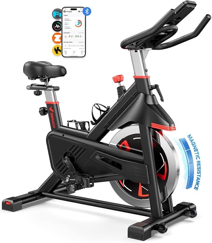 Merach Heavy Duty Magnetic Exercise Bike