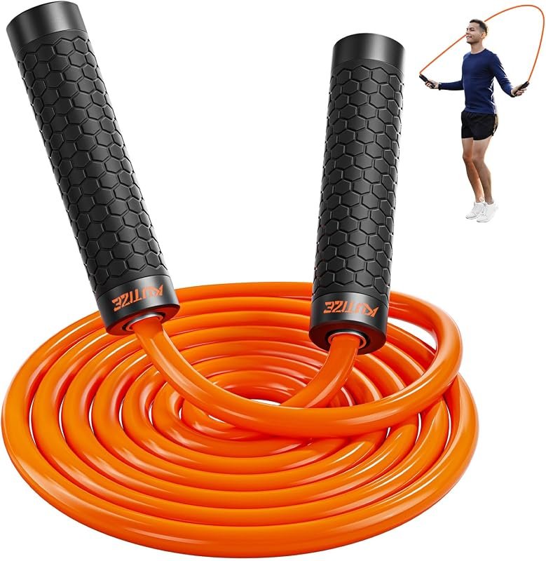 KUTIZE Adjustable 1LB Weighted Jump Rope