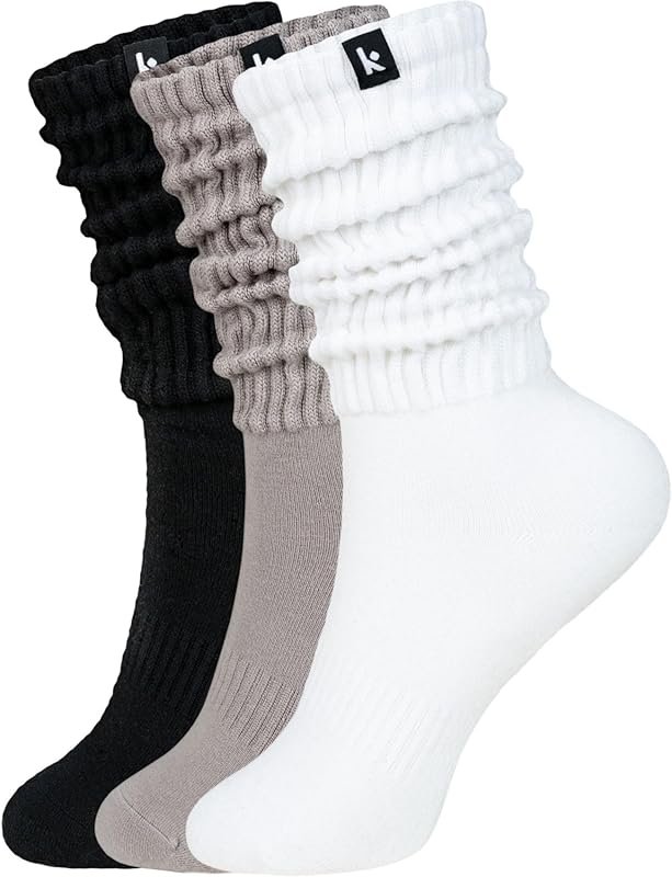 Kamo Fitness Scrunch Crew Socks