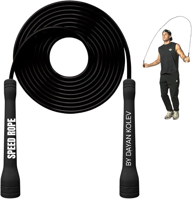 Swissskip 5mm PVC Speed Jump Rope for Fitness, Cardio, Boxing, CrossFi