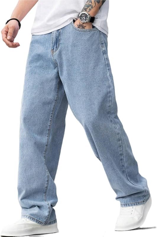 Men's Y2K Baggy Wide Leg Carpenter Jeans