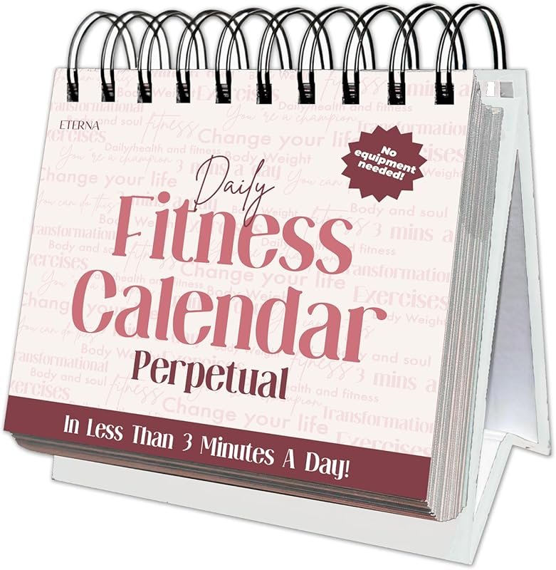 Daily Fitness Perpetual Workout Calendar