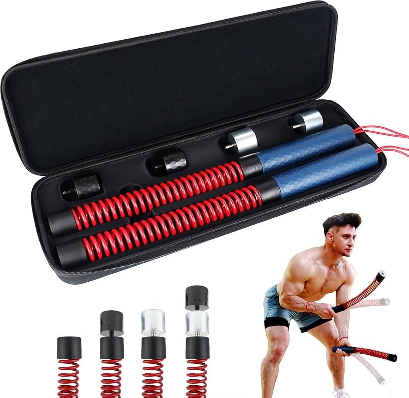 Upgraded Ropeless Battle Ropes with Four Adjustable Weight Levels for 