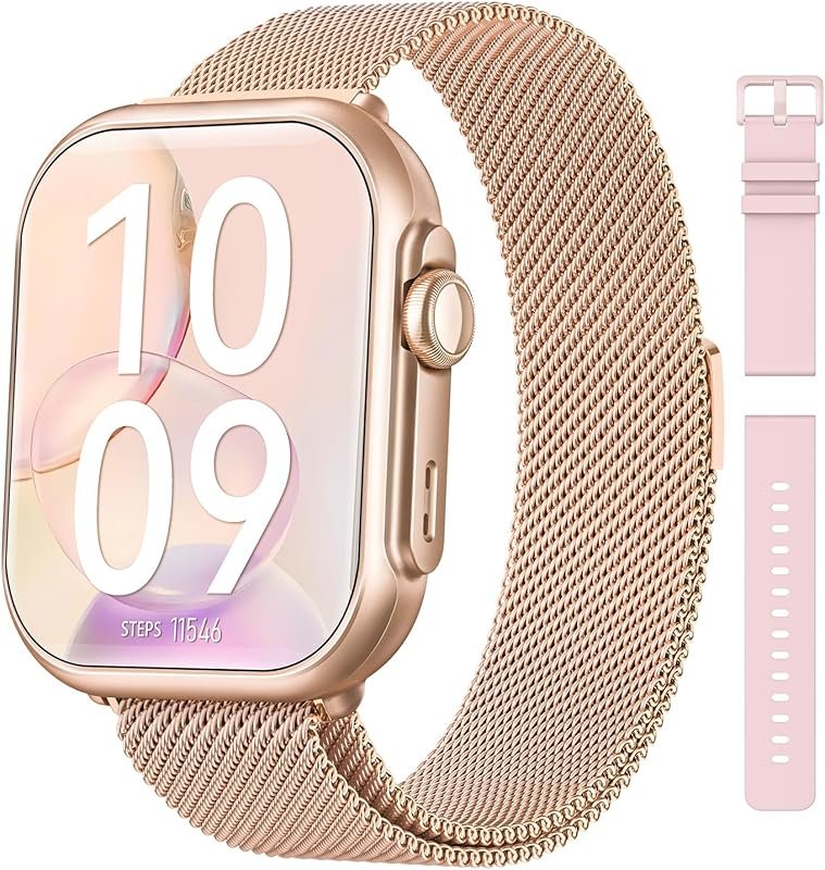 Bluetooth Calling Smart Watch for Women Men with SpO2, Heart Rate Moni