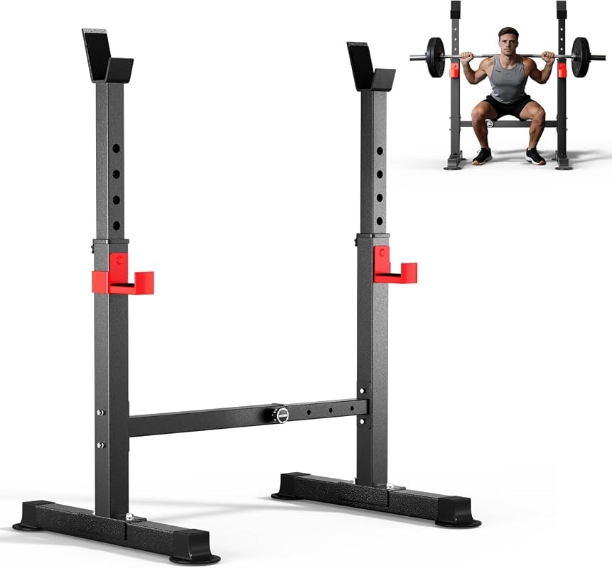 Adjustable 550LBS Squat Rack
