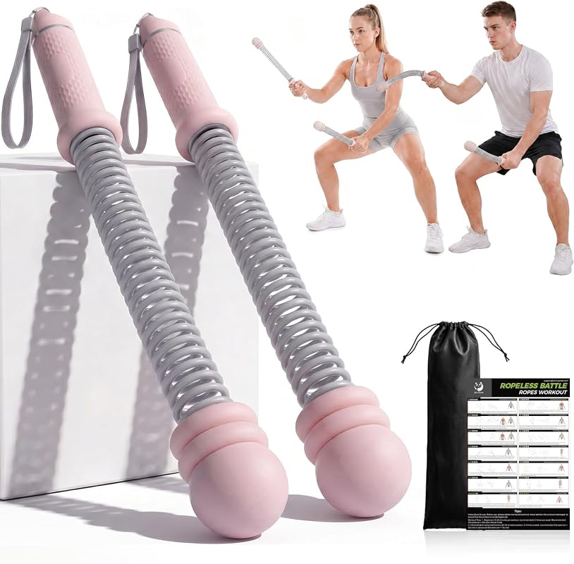 Slim Panda Adjustable Weighted Ropeless Battle Ropes with Storage Bag 
