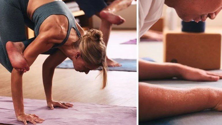 best yoga mat towels for hot yoga