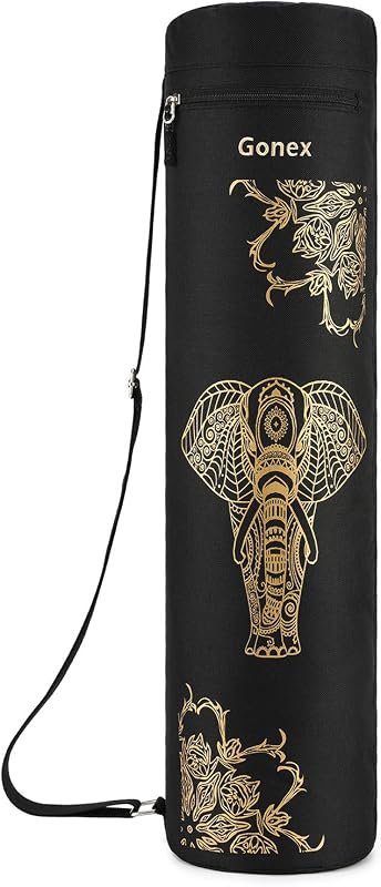 Gonex Yoga Mat Carrier Bag with Wet Pocket, 600D Oxford Fabric, and Ad