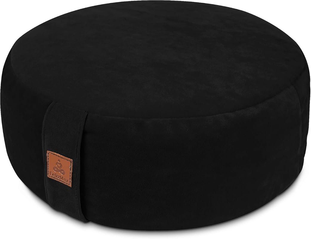 Round Velvet Meditation Pillow