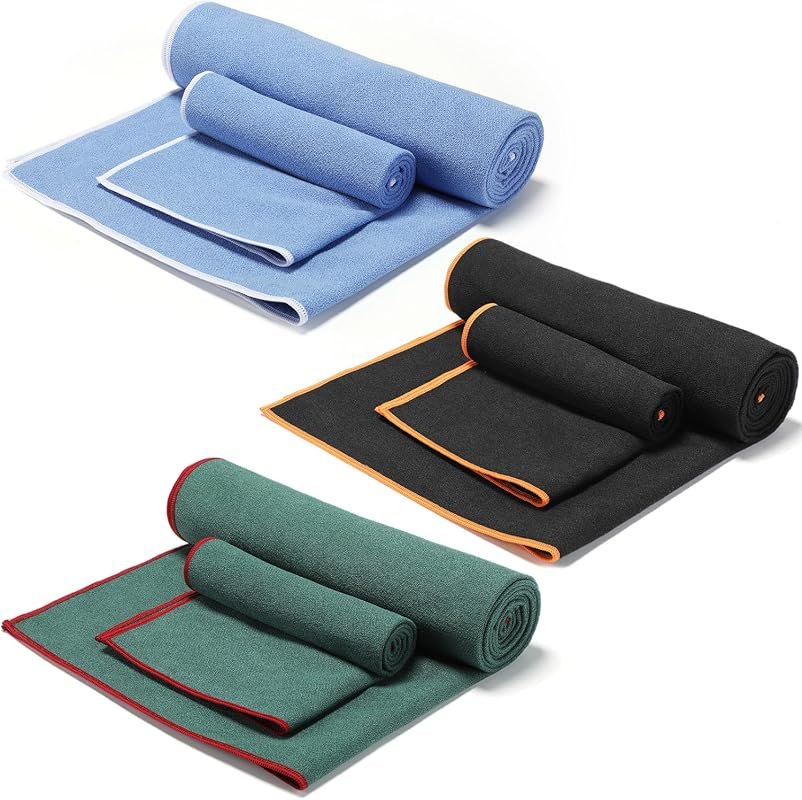 Peryiter 6 Pack Hot Yoga Towel Set