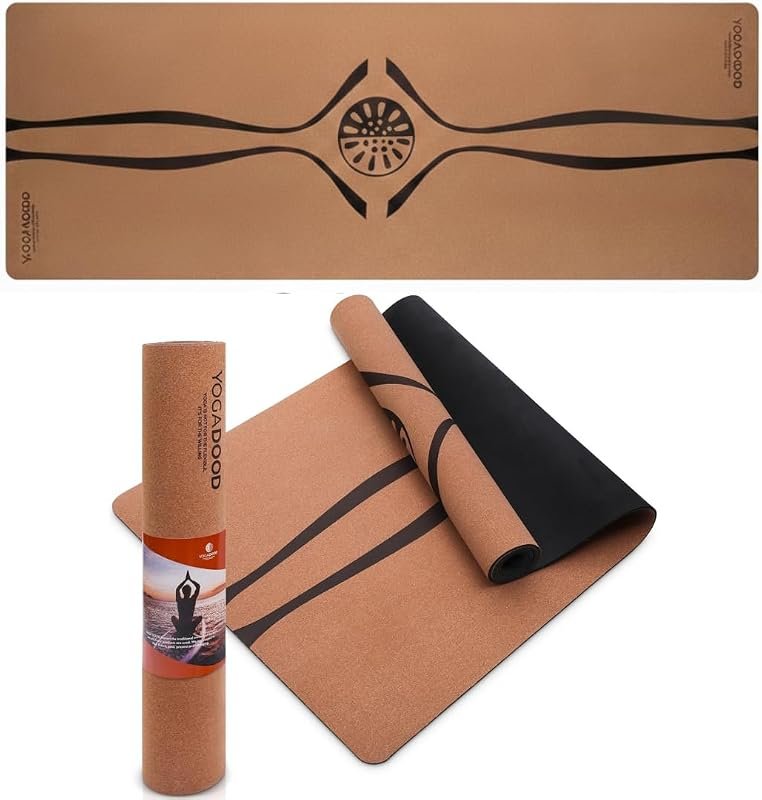 YOGA DOOD 4mm Eco-Friendly Cork Yoga Mat