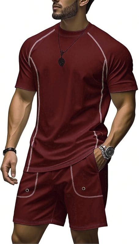 Men’s 2 Piece Summer Tracksuit Set