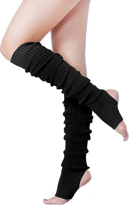 Long Ribbed Knit Leg Warmers