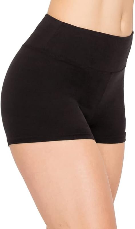 ALWAYS High Waisted Yoga Biker Shorts, Comfortable Anti-Chafing Workou
