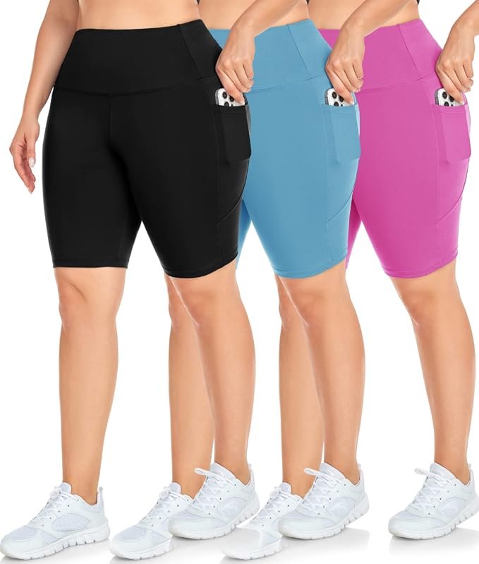 NEW YOUNG 3-Pack Biker Shorts