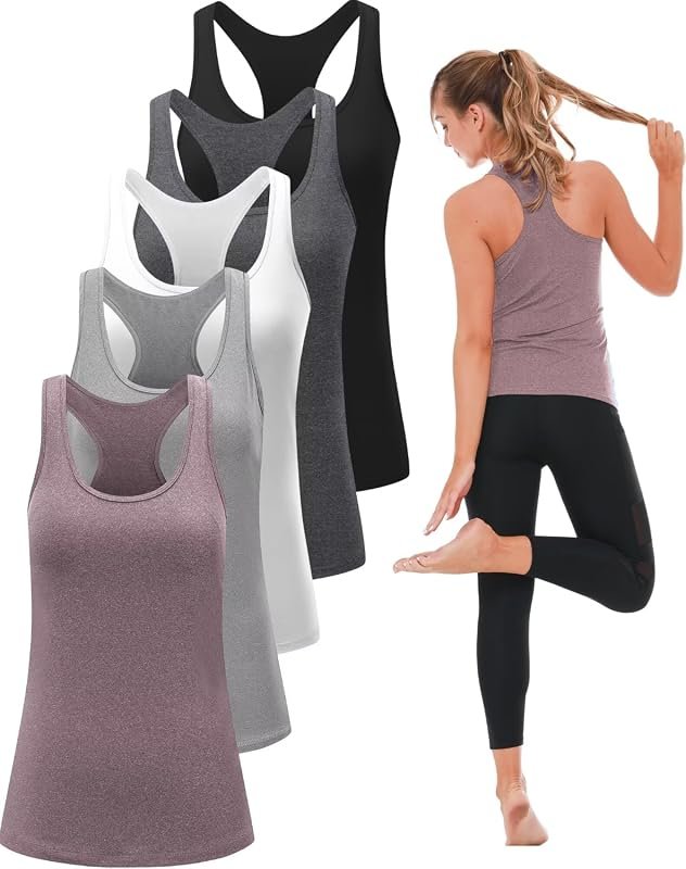 5 Pack Women's Workout Tanks
