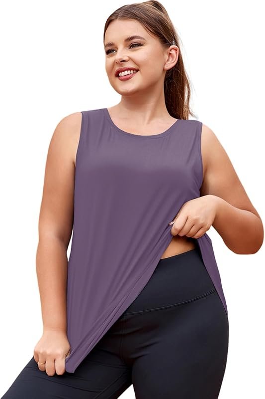 Plus Size Flowy Workout Tank