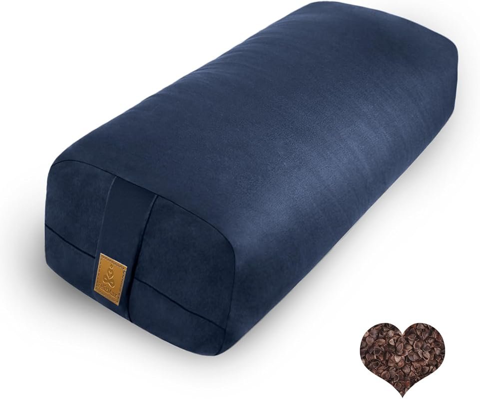 Organic Buckwheat Rectangular Yoga Bolster