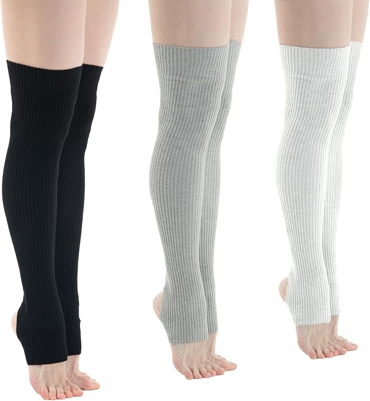 Open Toe Ribbed Leg Warmers