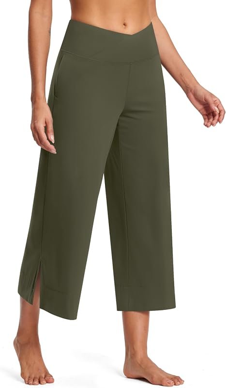 ISEEGZ Petite Crop Yoga Pants