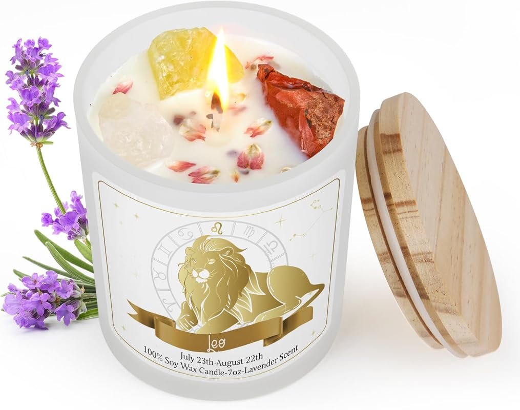 Leo Zodiac Candle