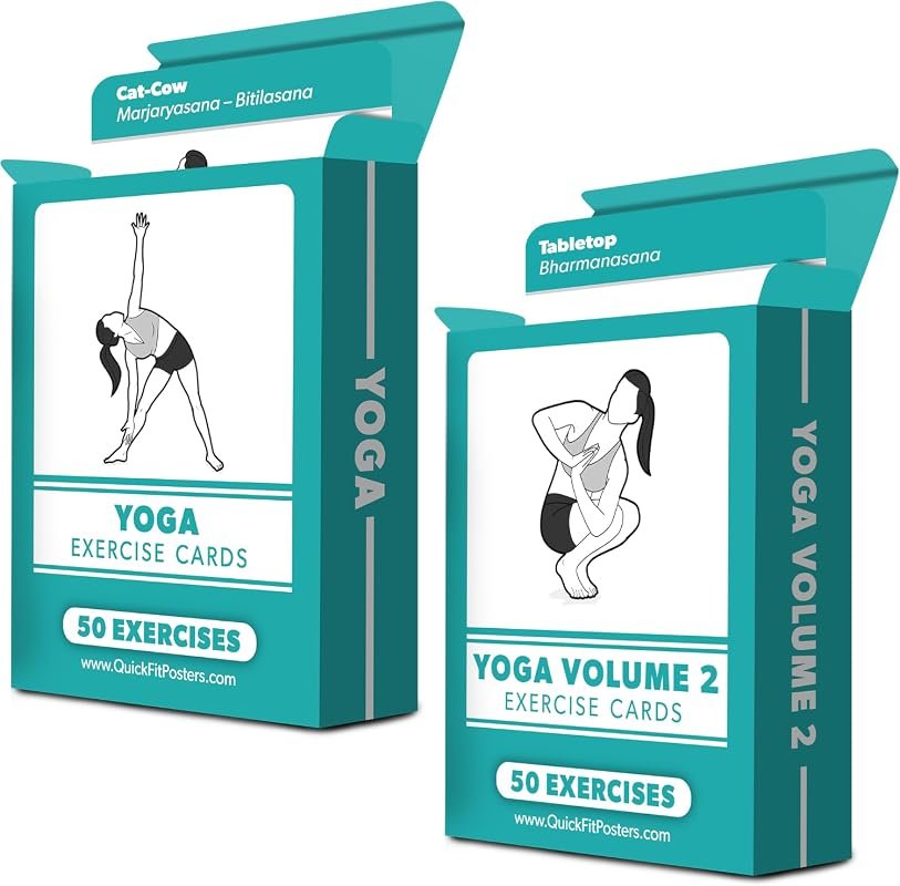 Yoga Pose Exercise Cards 2-Pack