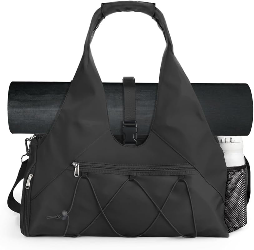 Women's Gym Bag with Mat Holder