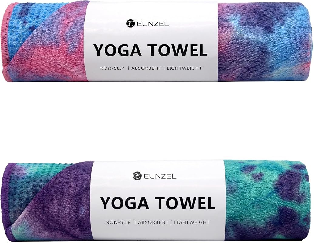 Eunzel 2 Pack Yoga Mat Towel