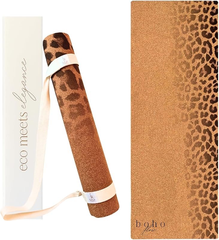 Designer Cork Rubber Yoga Mat