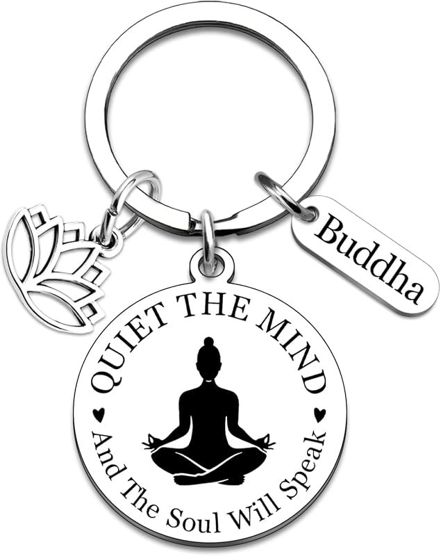Yoga Lotus Keychain