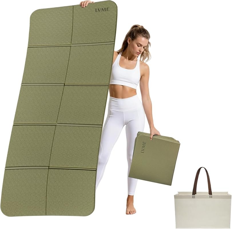 LVME Extra Large Foldable Yoga Mat
