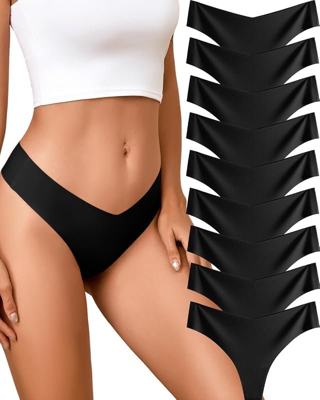 Take Talk 9 Pack Women’s Seamless Thong Underwear