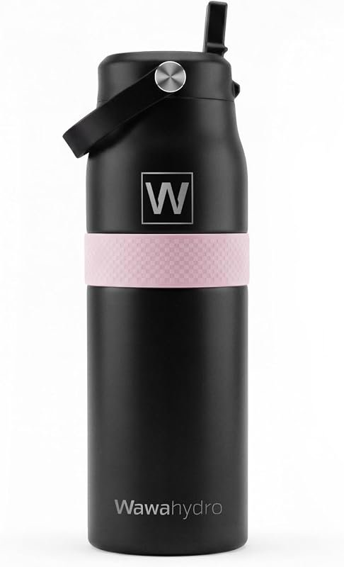 32oz Insulated Stainless Steel Water Bottle with Straw, Leakproof Desi