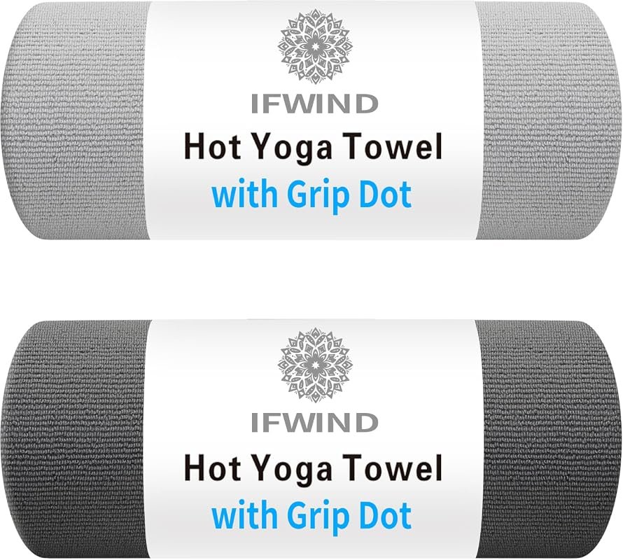 2 Pack Grip Dot Yoga Towel