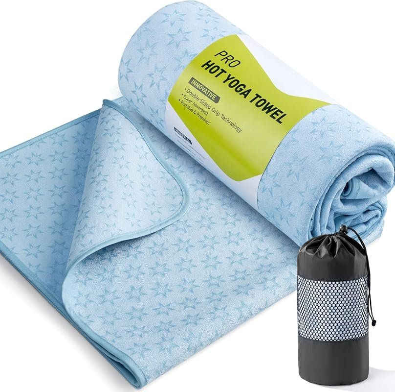 LETSHAKE Non-Slip Yoga Mat Towel