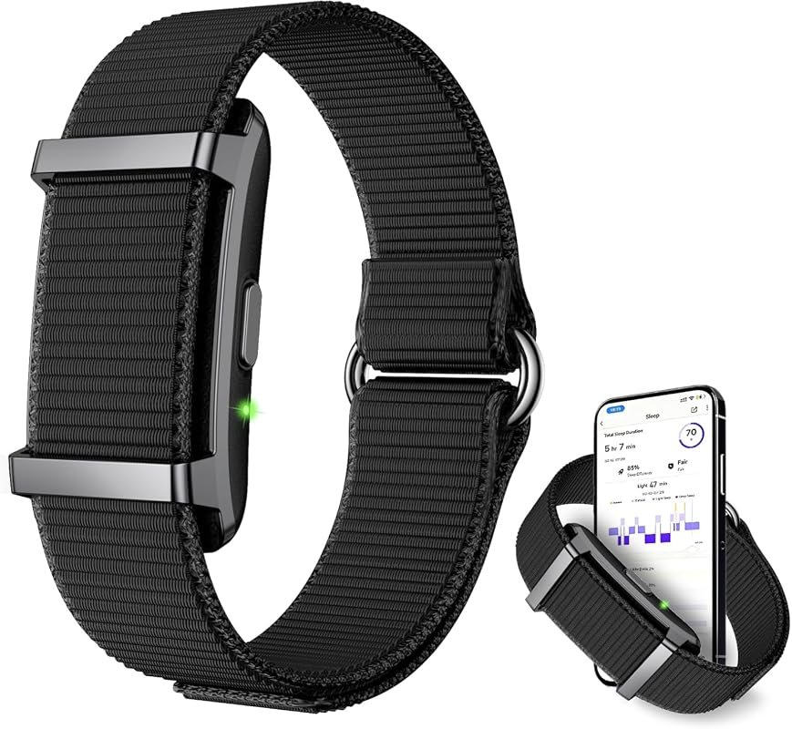 Smart Fitness Tracker for Men & Women, 24/7 Heart Rate, Sleep, HRV Mon