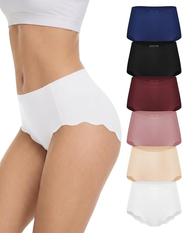 Seamless High Waisted Women’s Underwear Pack, Breathable Soft Comforta