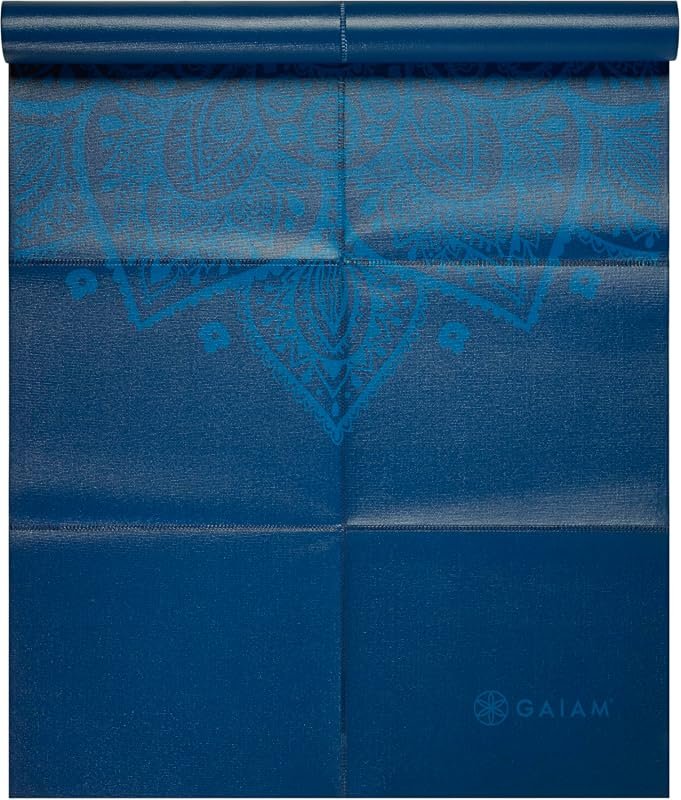 Gaiam Foldable Icy Paisley Yoga Mat