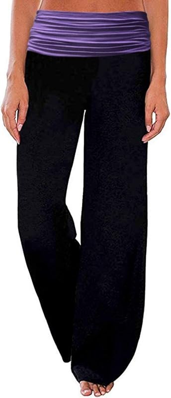 Gracyoga Fold Over Wide Leg Pants