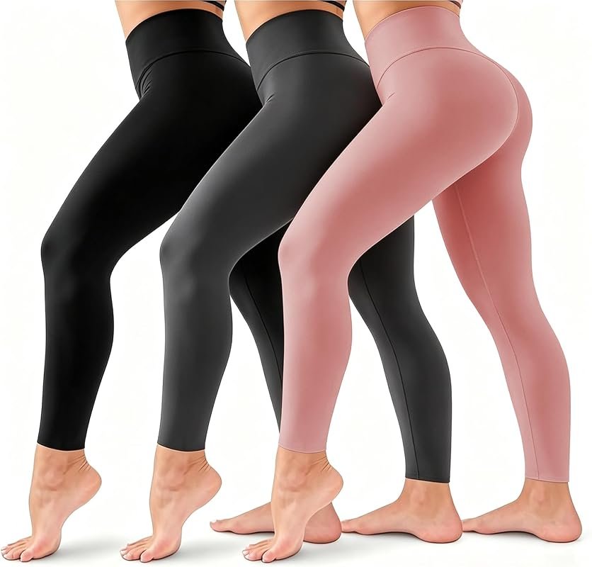 Hi Clasmix 3-Pack High Waisted Tummy Control Yoga Leggings