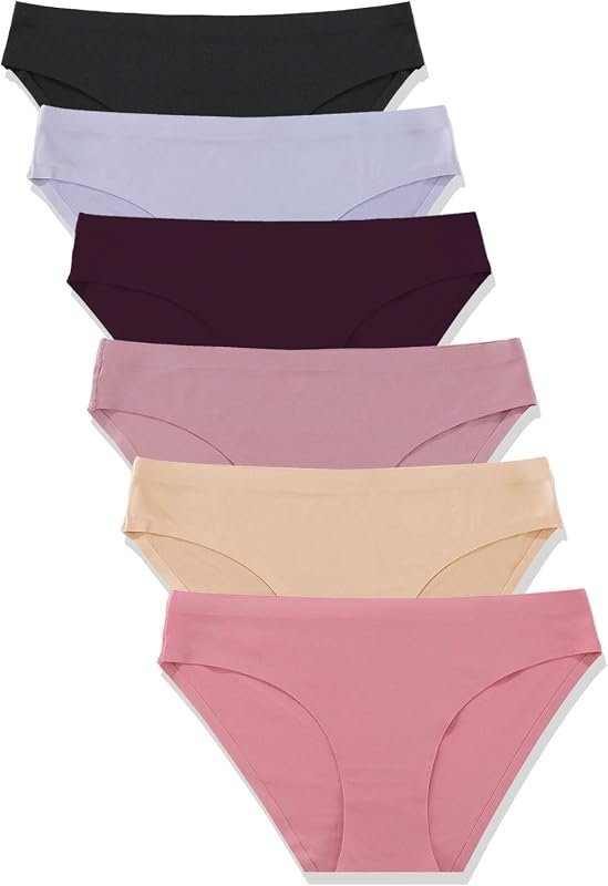 FINETOO Seamless Hipster Bikini Briefs