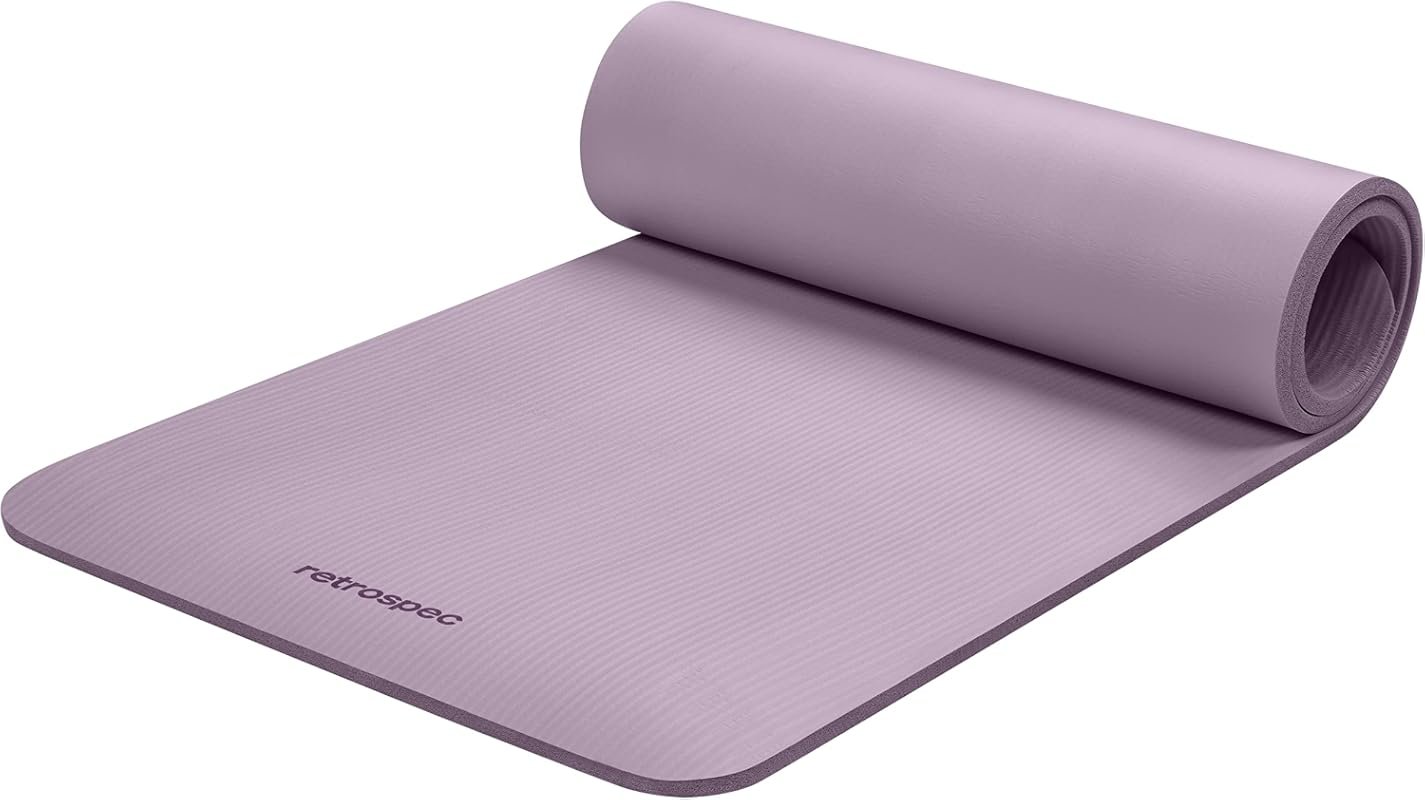 Retrospec Solana 0.5-Inch Thick Non-Slip Yoga Mat with Carrying Strap