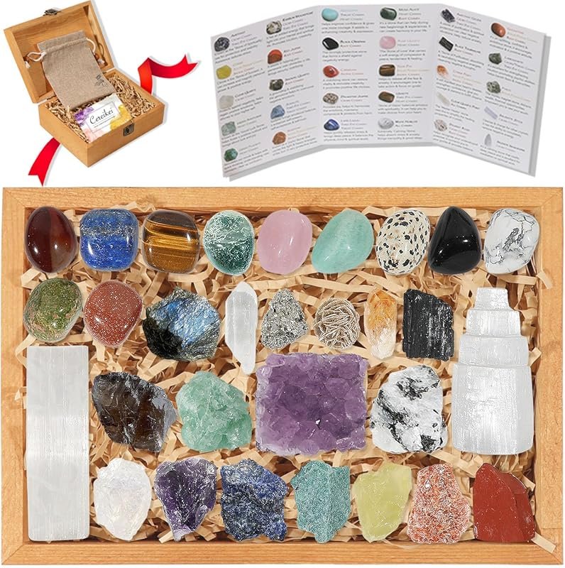 30 PCS Healing Crystals Gift Kit
